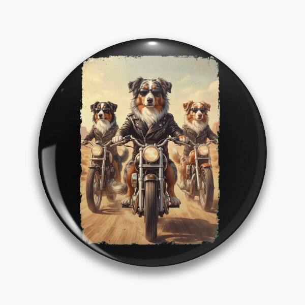 Item preview, Funny Australian Shepherd Motorcycle Meme Dog Lover designed and sold by DoodleTortle.