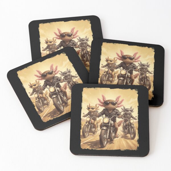 Item preview, Funny Axolotl Motorcycle Meme Animal Lover designed and sold by DoodleTortle.