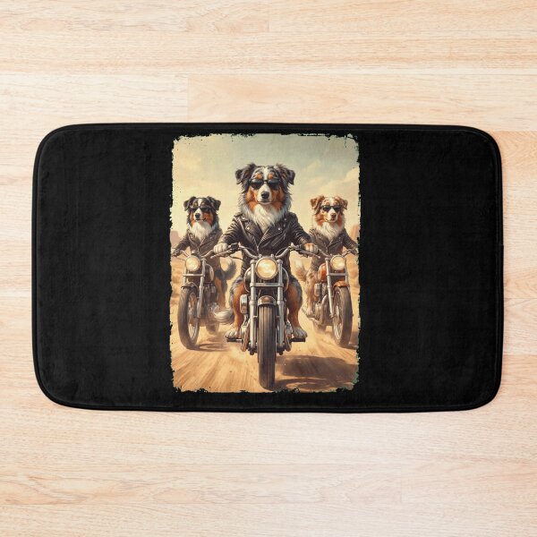 Item preview, Funny Australian Shepherd Motorcycle Meme Dog Lover designed and sold by DoodleTortle.