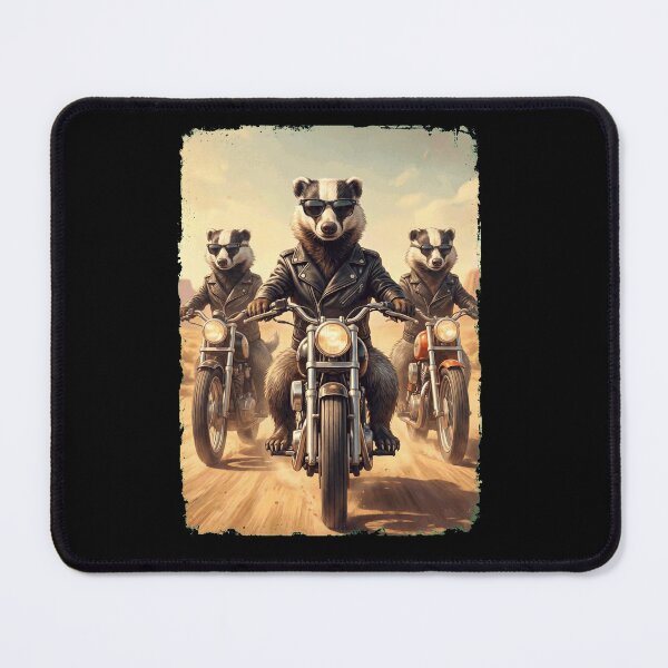 Item preview, Funny Badger Motorcycle Meme Animal Lover designed and sold by DoodleTortle.