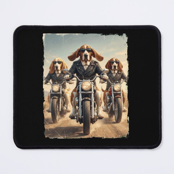Item preview, Funny Basset Hound Motorcycle Meme Dog Lover designed and sold by DoodleTortle.
