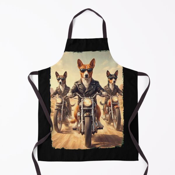 Item preview, Funny Basenji Motorcycle Meme Dog Lover designed and sold by DoodleTortle.