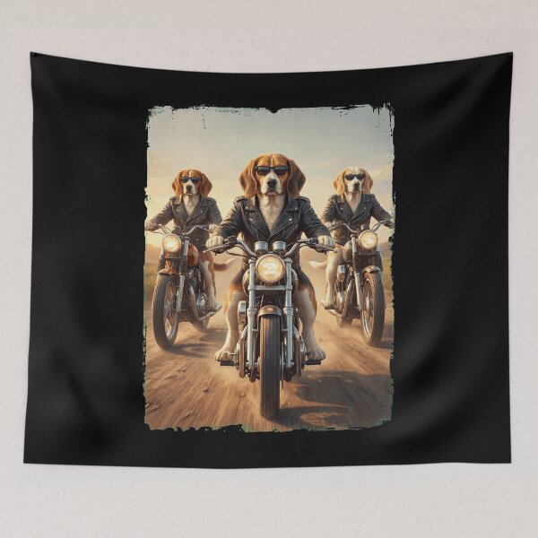 Item preview, Funny Beagle Motorcycle Meme Dog Lover designed and sold by DoodleTortle.