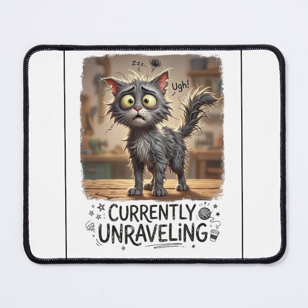 Item preview, Currently Unraveling Funny Cat designed and sold by LAJdesigns.