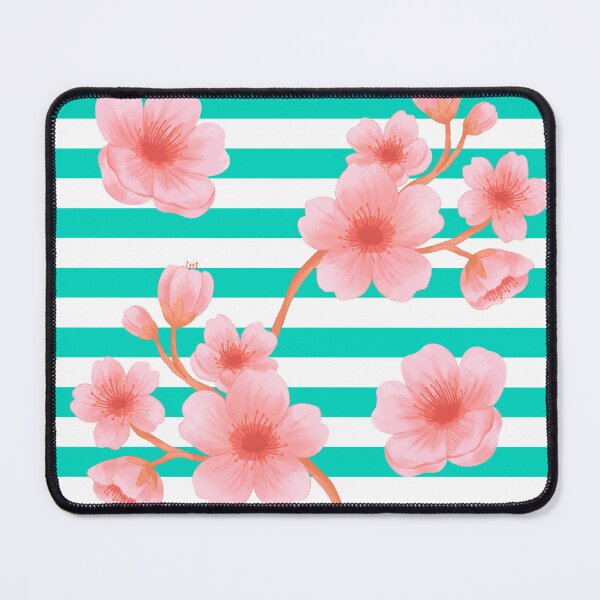 Item preview, Abstract - Stripes and CherryBlossoms designed and sold by Qalam&Pixel.