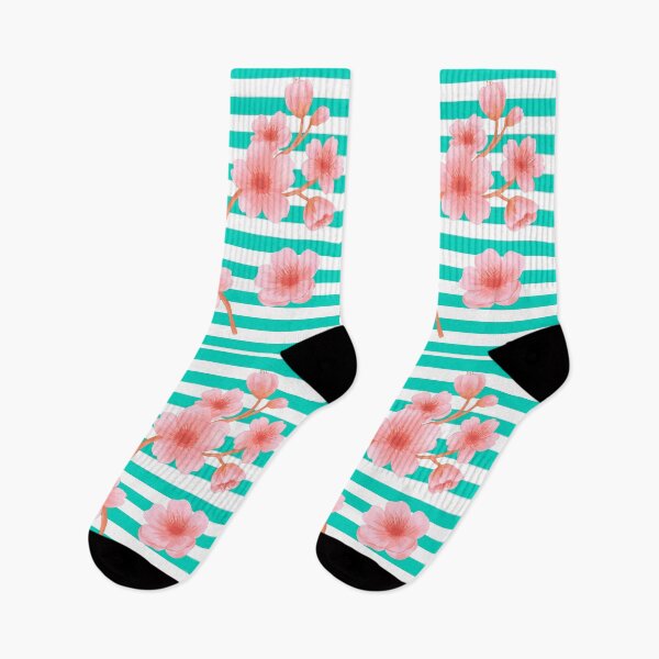 Item preview, Abstract - Stripes and CherryBlossoms designed and sold by Qalam&Pixel.