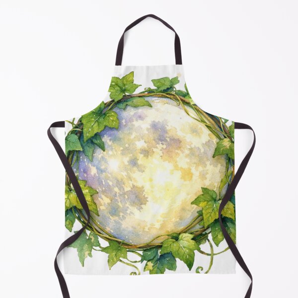 Item preview, Full Moon Ivy Wreath Watercolor Art designed and sold by TessaraDesigns.