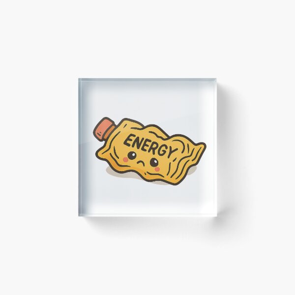 Item preview, Exhausted Energy Gel Kawaii Funny Running Design designed and sold by Roseyteedesigns.