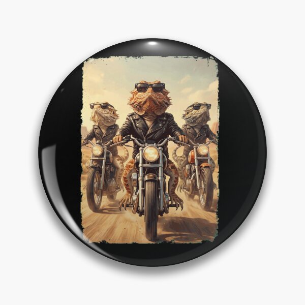 Item preview, Funny Bearded Dragon Motorcycle Meme Animal Lover designed and sold by DoodleTortle.