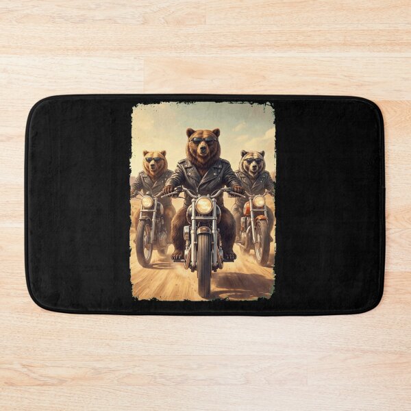 Item preview, Funny Bear Motorcycle Meme Animal Lover designed and sold by DoodleTortle.