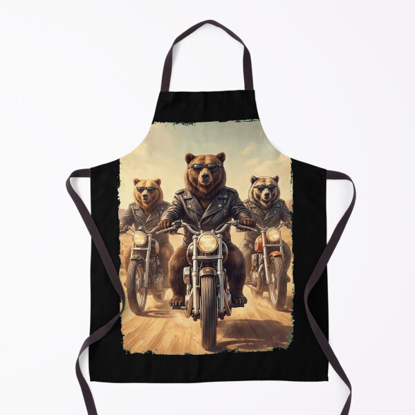 Item preview, Funny Bear Motorcycle Meme Animal Lover designed and sold by DoodleTortle.