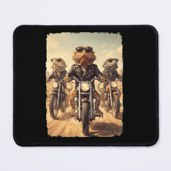 Item preview, Funny Bearded Dragon Motorcycle Meme Animal Lover designed and sold by DoodleTortle.