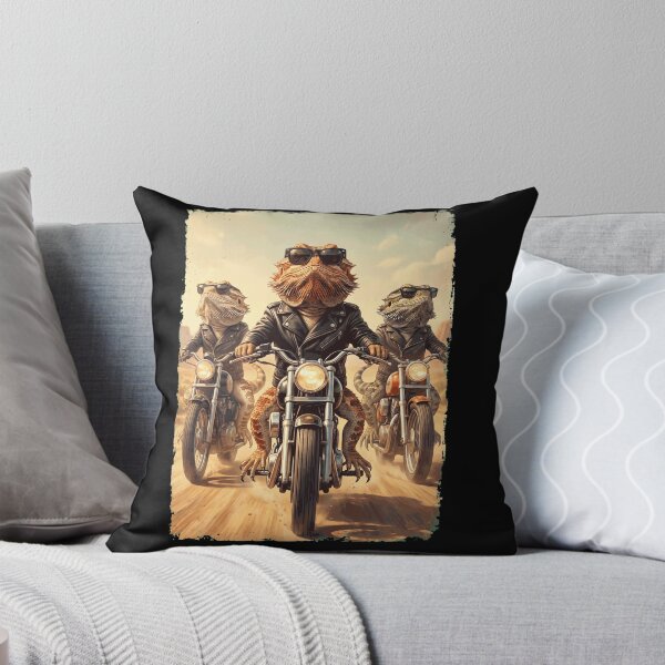 Item preview, Funny Bearded Dragon Motorcycle Meme Animal Lover designed and sold by DoodleTortle.