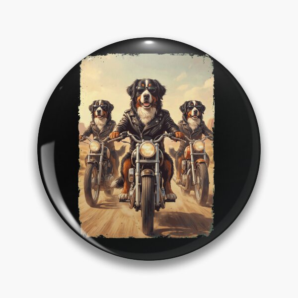 Item preview, Funny Bernese Mountain Dog Motorcycle Meme Dog Lover designed and sold by DoodleTortle.