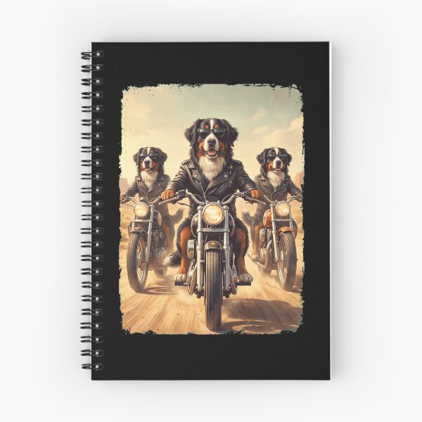 Item preview, Funny Bernese Mountain Dog Motorcycle Meme Dog Lover designed and sold by DoodleTortle.