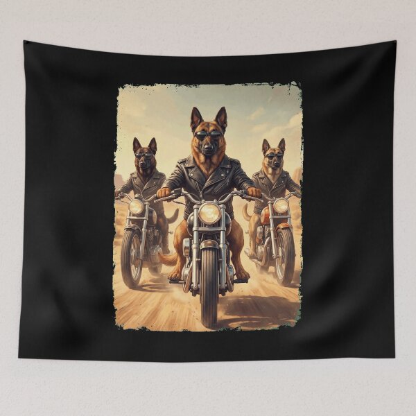 Item preview, Funny Belgian Malinois Motorcycle Meme Dog Lover designed and sold by DoodleTortle.