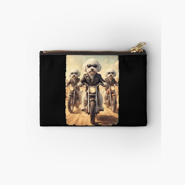 Item preview, Funny Bichon Frise Motorcycle Meme Dog Lover designed and sold by DoodleTortle.