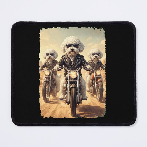 Item preview, Funny Bichon Frise Motorcycle Meme Dog Lover designed and sold by DoodleTortle.