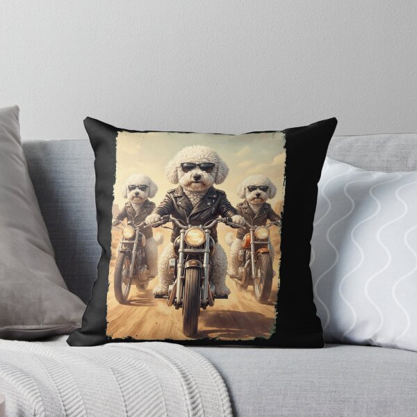 Item preview, Funny Bichon Frise Motorcycle Meme Dog Lover designed and sold by DoodleTortle.