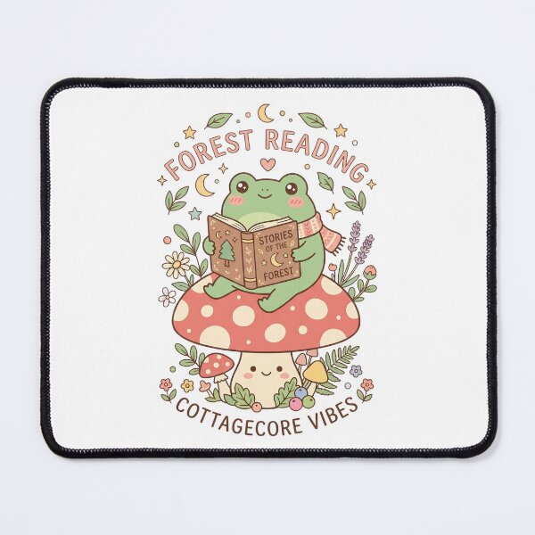 Item preview, Bookworm Frog – Cottagecore Frog Reader designed and sold by PMestore.