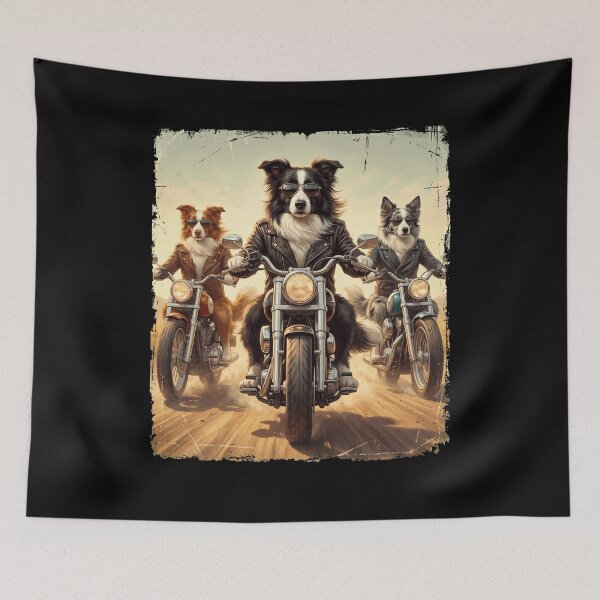 Item preview, Funny Border Collie Motorcycle Meme Dog Lover designed and sold by DoodleTortle.