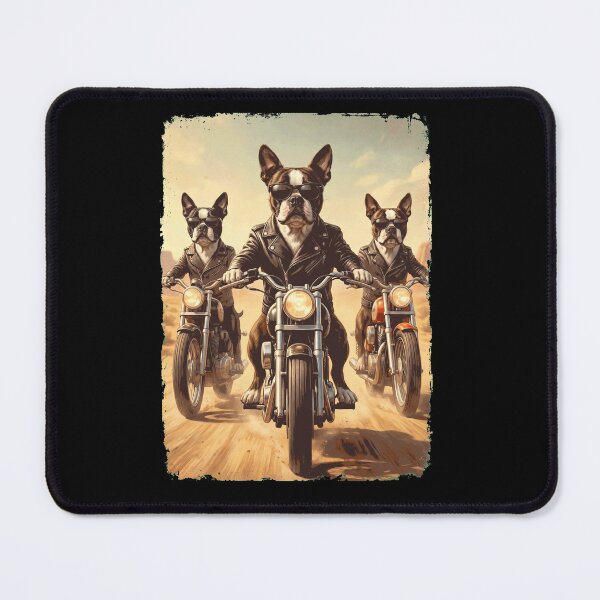 Item preview, Funny Boston Terrier Motorcycle Meme Dog Lover designed and sold by DoodleTortle.