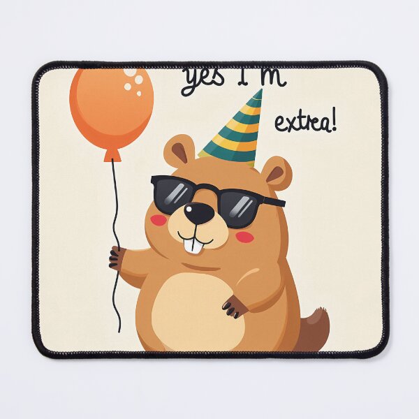 Item preview, Kawaii Capybara Wearing Party Hat & Sunglasses designed and sold by MY CREATIVE SHOP.