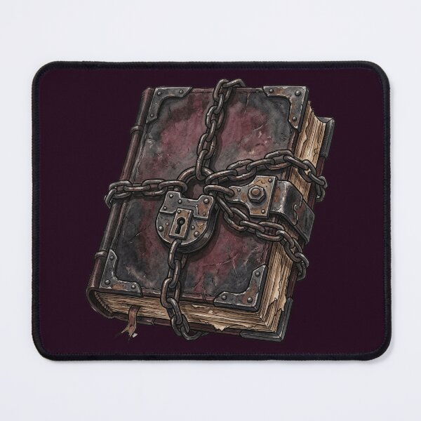 Item preview, Dark Spellbook Iron Lock Chains Forbidden designed and sold by Nat20Arts.