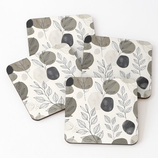Item preview, Líneas botánicas modernas: patrón de hojas minimalista. designed and sold by Hashola Designs.