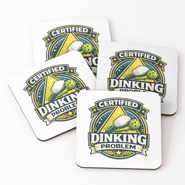 Item preview, Certified Dinking Problem Pickleball Badge Pickleball Player Gift Idea Kitchen Line Soft Game Humor  designed and sold by The Junto Shop.