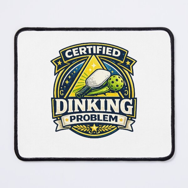 Item preview, Certified Dinking Problem Pickleball Badge Pickleball Player Gift Idea Kitchen Line Soft Game Humor designed and sold by The Junto Shop.