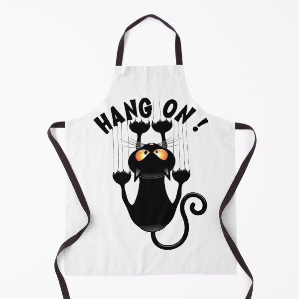 Item preview, "HANG ON !" Funny Cat Meme Hanging on designed and sold by BluedarkArt.