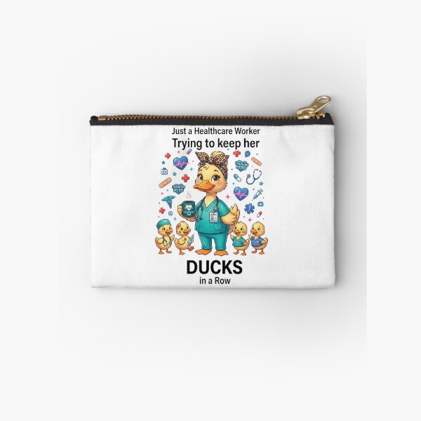 Item preview, Just a Healthcare Worker Trying to Keep Her Ducks in a Row – Cute Nurse Duck Design designed and sold by Winarrts.