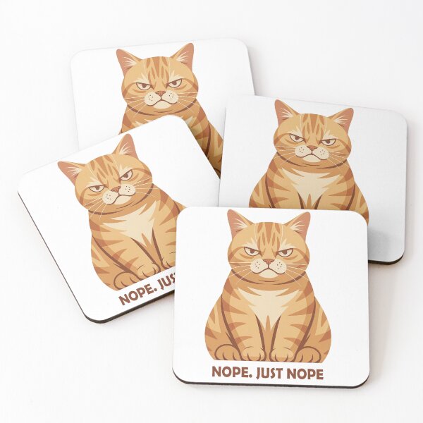 Item preview, Sarcastic Cat Nope Just Nope designed and sold by DetalleXL.