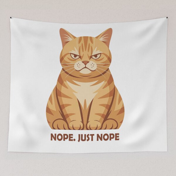 Item preview, Sarcastic Cat Nope Just Nope designed and sold by DetalleXL.