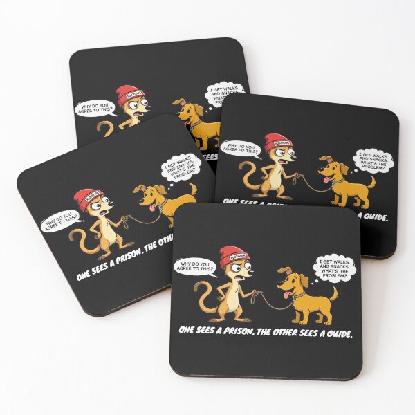 Item preview, MaXiBoOM Meerkat vs Dog – Freedom or Security? designed and sold by mAXiBoOM.