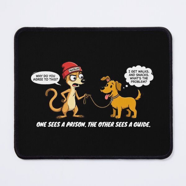 Item preview, MaXiBoOM Meerkat vs Dog – Freedom or Security? designed and sold by mAXiBoOM.