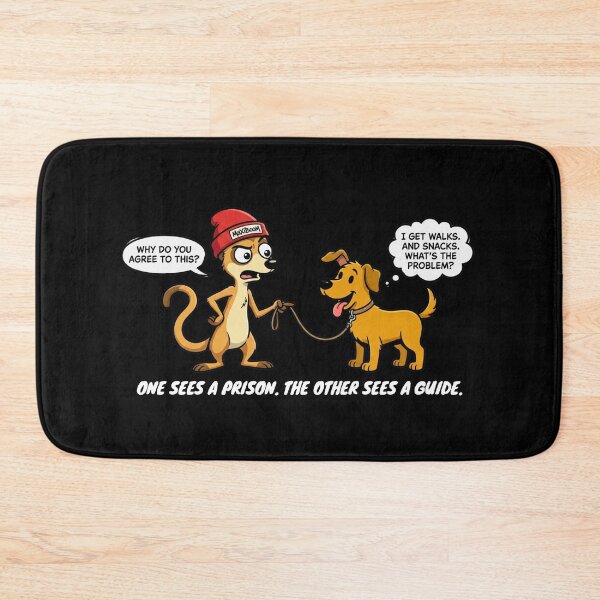 Item preview, MaXiBoOM Meerkat vs Dog – Freedom or Security? designed and sold by mAXiBoOM.