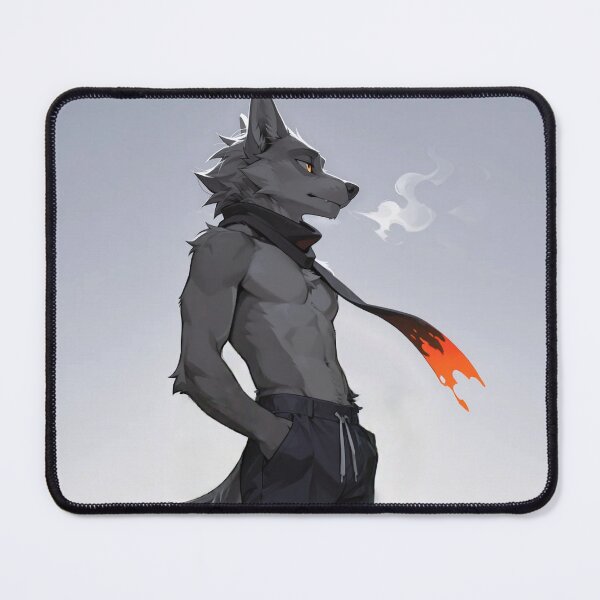 Item preview, Anthro Wolf Ember Glow | Furry Art Dark Warm Cinematic Aesthetic designed and sold by LexYote.
