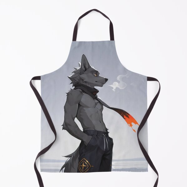 Item preview, Anthro Wolf Ember Glow | Furry Art Dark Warm Cinematic Aesthetic designed and sold by LexYote.