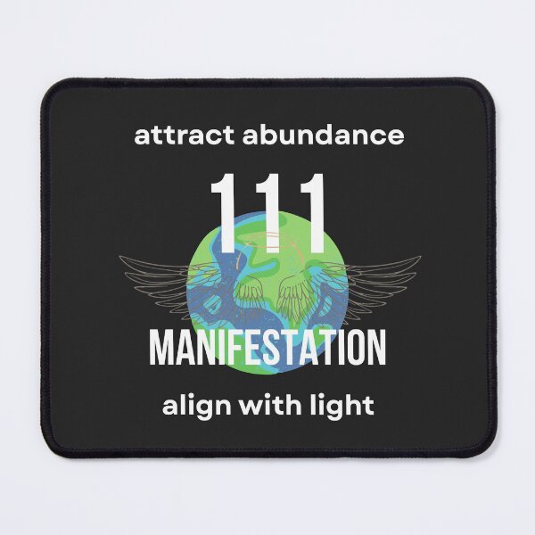 Item preview, 111 Manifestation Angel Number – Attract Abundance, Align With Light Spiritual Manifestation Typography Design designed and sold by CosmicQuietStudio.