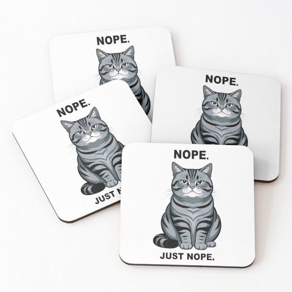 Item preview, Indifferent Cat Nope Just Nope designed and sold by DetalleXL.