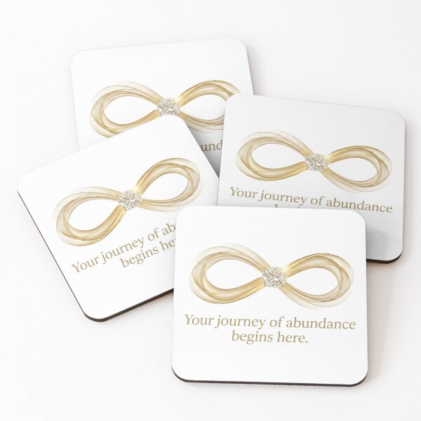 Item preview, Abundance Begins Here | Elegant Infinity Symbol Gold Design designed and sold by AuroraWealthHouse.