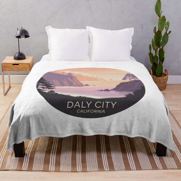 Item preview, Daly City California: Cliffs & Pines Illustration designed and sold by CircinusStore.