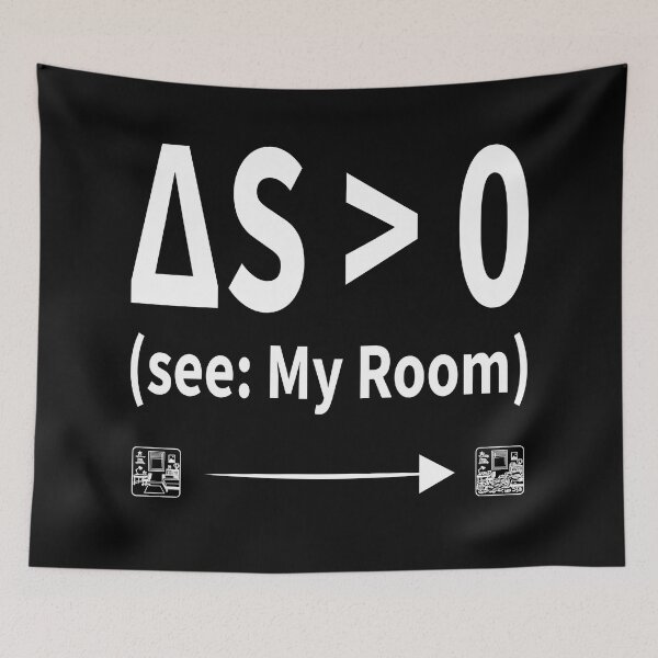 Item preview, Entropy Room – Funny Thermodynamics  designed and sold by DrTol.