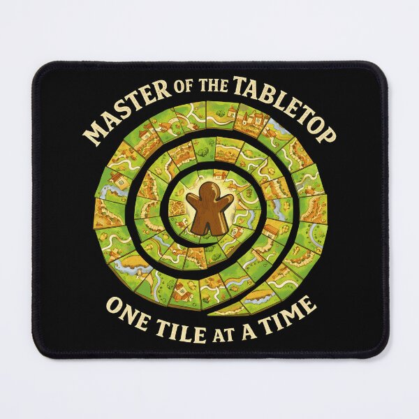 Item preview, carcassonne tiles- master of the tabletop, one tile at a time designed and sold by trendie-tees.
