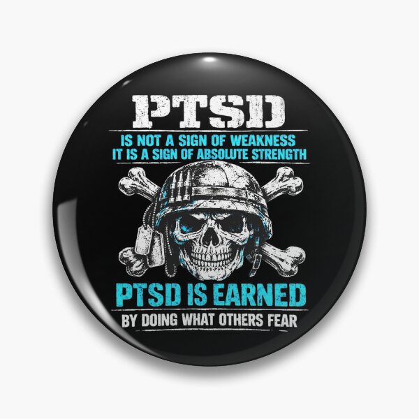 Item preview, PTSD Awareness Warrior Post-traumatic Stress Disorder Veteran Skull Men designed and sold by clothesy7.