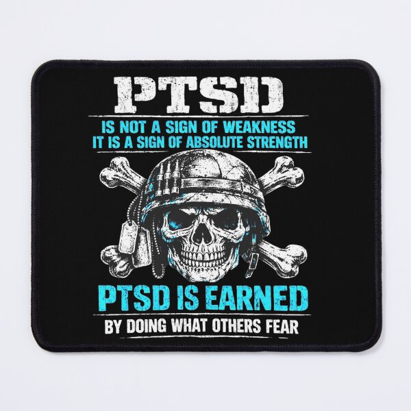 Item preview, PTSD Awareness Warrior Post-traumatic Stress Disorder Veteran Skull Men designed and sold by clothesy7.