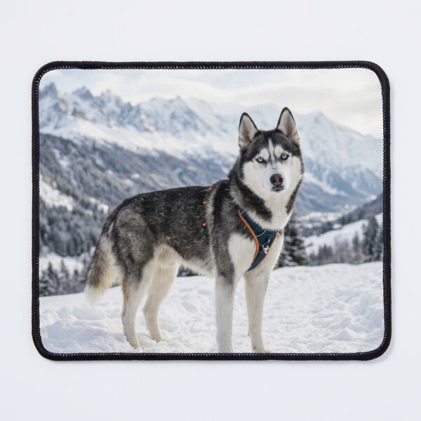 Item preview, Husky in the snowy mountains. designed and sold by Malisa345.