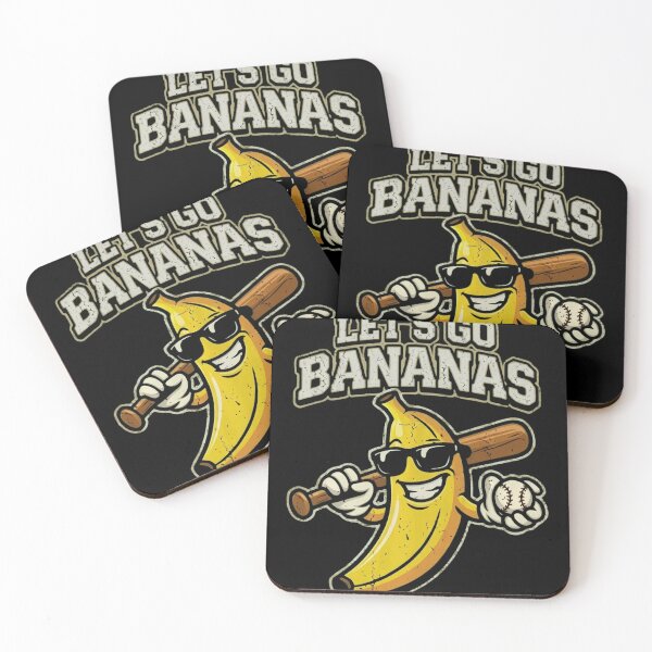 Item preview, Funny Baseball Banana Mascot - Let's Go Bananas Retro Vintage Sports designed and sold by haitrieuic96.